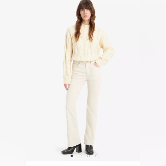 Levi's Denim - LEVIS 726 High-Rise Corduroy Pants - Cream - Size 25- NWT